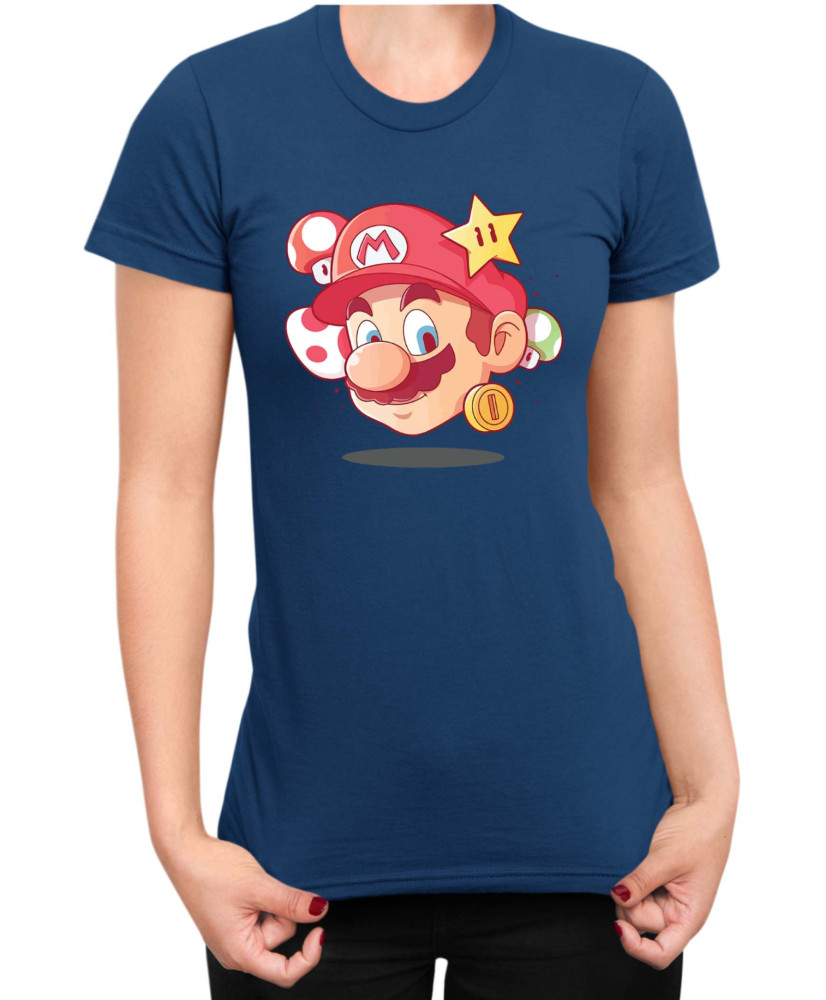 Дамска Тениска Super Mario Nintendo Mario Head