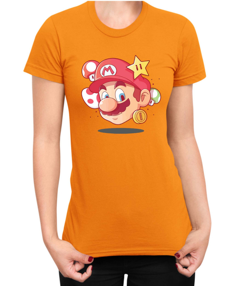 Дамска Тениска Super Mario Nintendo Mario Head