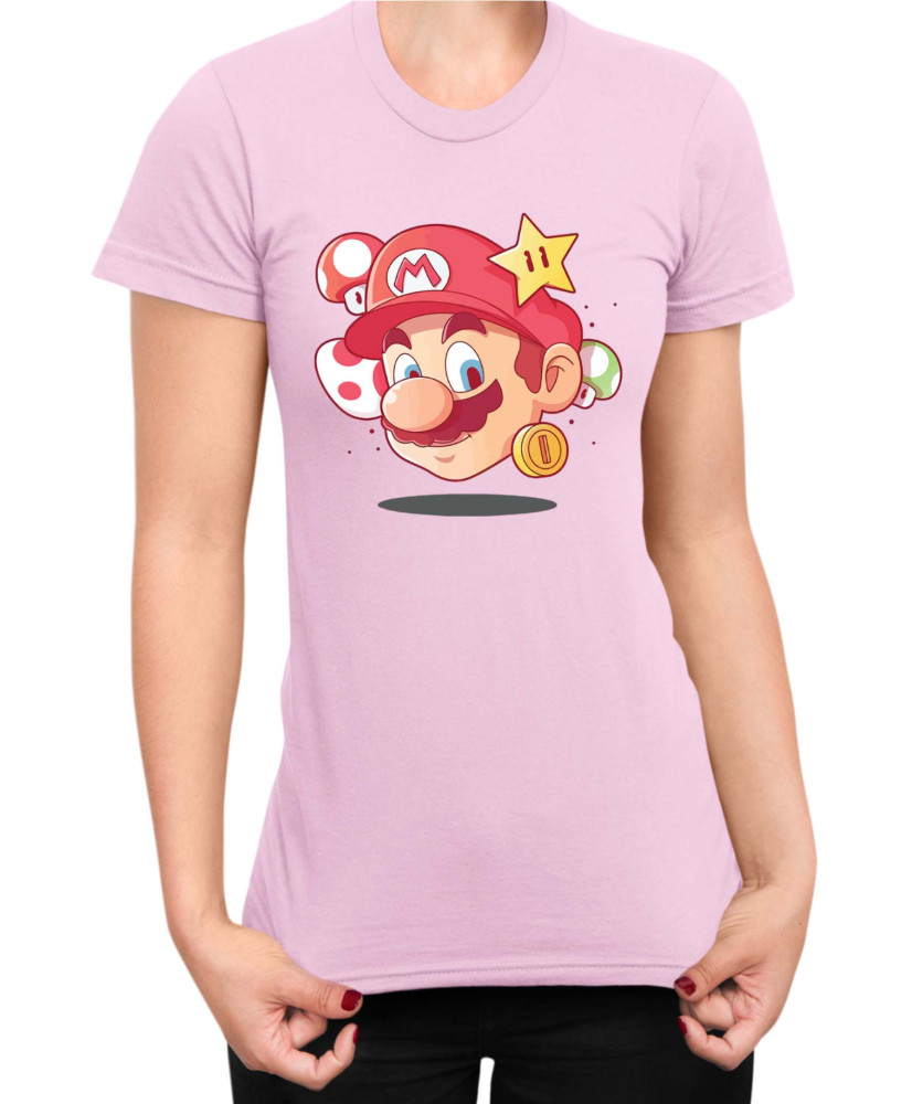Дамска Тениска Super Mario Nintendo Mario Head