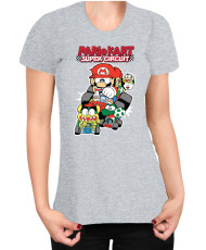 Дамска Тениска Super Mario Nintendo Mario Kart Super Circuit