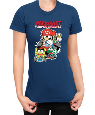 Дамска Тениска Super Mario Nintendo Mario Kart Super Circuit