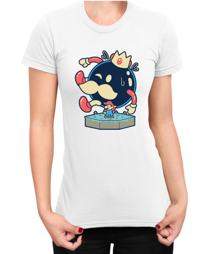 Дамска Тениска Super Mario Nintendo Mario King Bomba