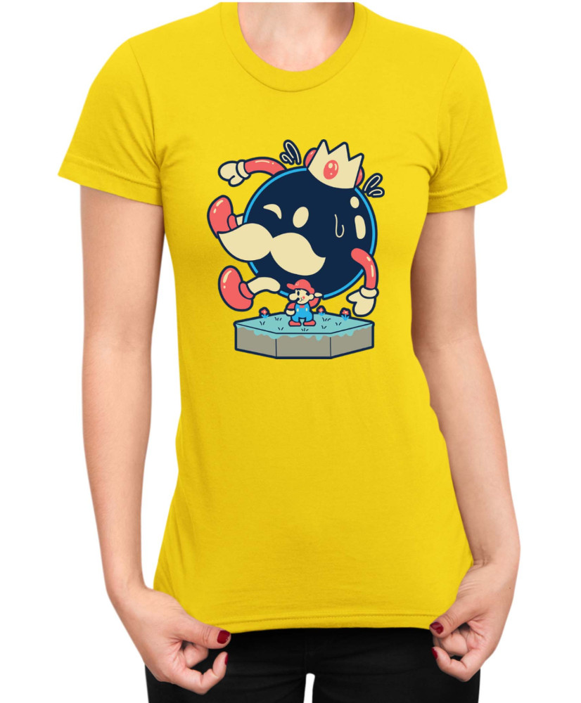 Дамска Тениска Super Mario Nintendo Mario King Bomba