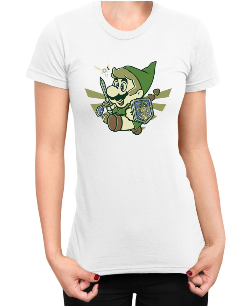 Дамска Тениска Super Mario Nintendo Mario Link