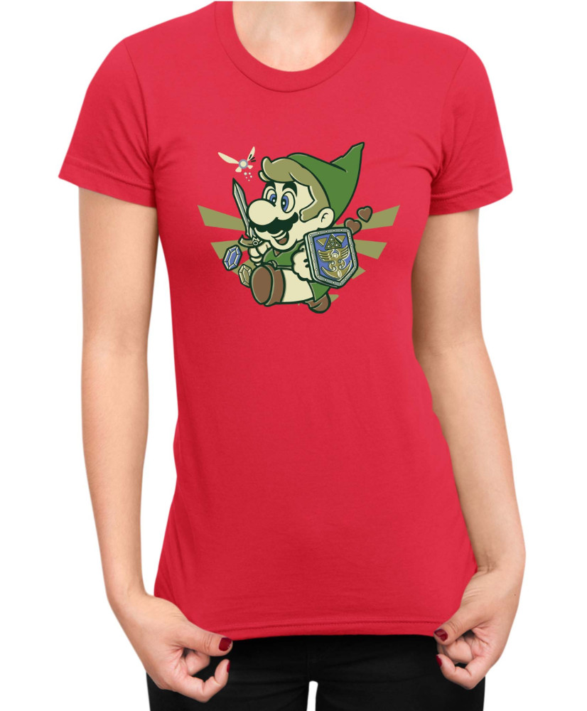 Дамска Тениска Super Mario Nintendo Mario Link