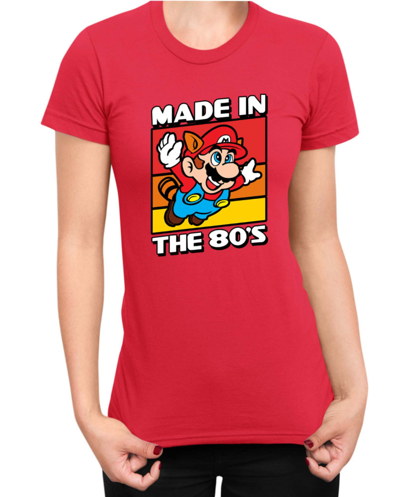 Дамска Тениска Super Mario Nintendo Mario Made In The 80S