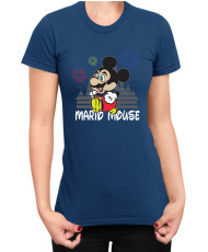 Дамска Тениска Super Mario Nintendo Mario Mouse Disney Castle