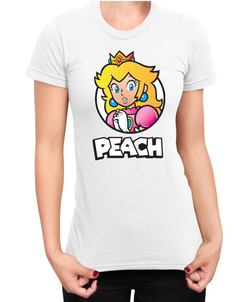 Дамска Тениска Super Mario Nintendo Mario Peach 3
