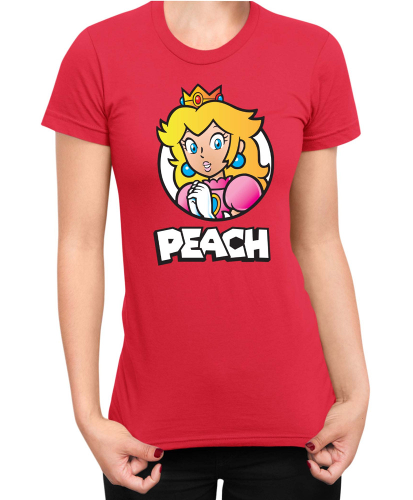 Дамска Тениска Super Mario Nintendo Mario Peach 3
