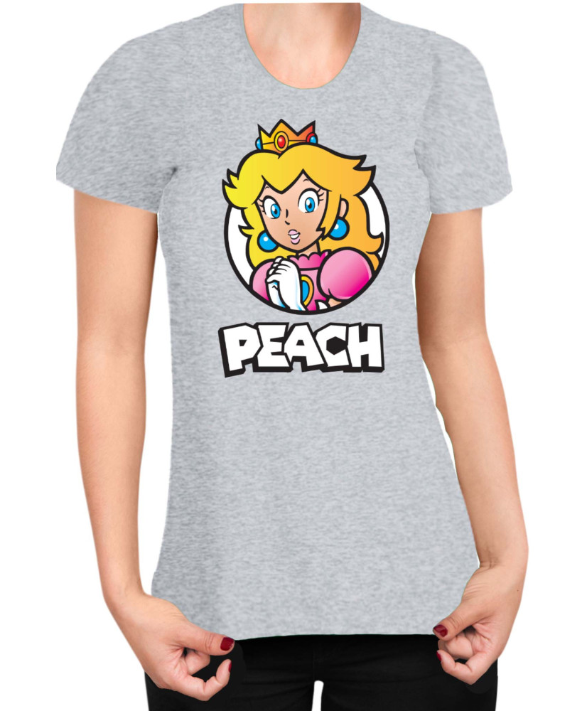 Дамска Тениска Super Mario Nintendo Mario Peach 3
