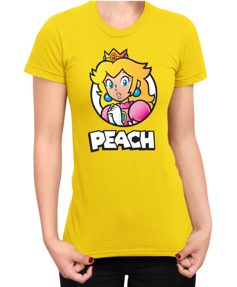 Дамска Тениска Super Mario Nintendo Mario Peach 3