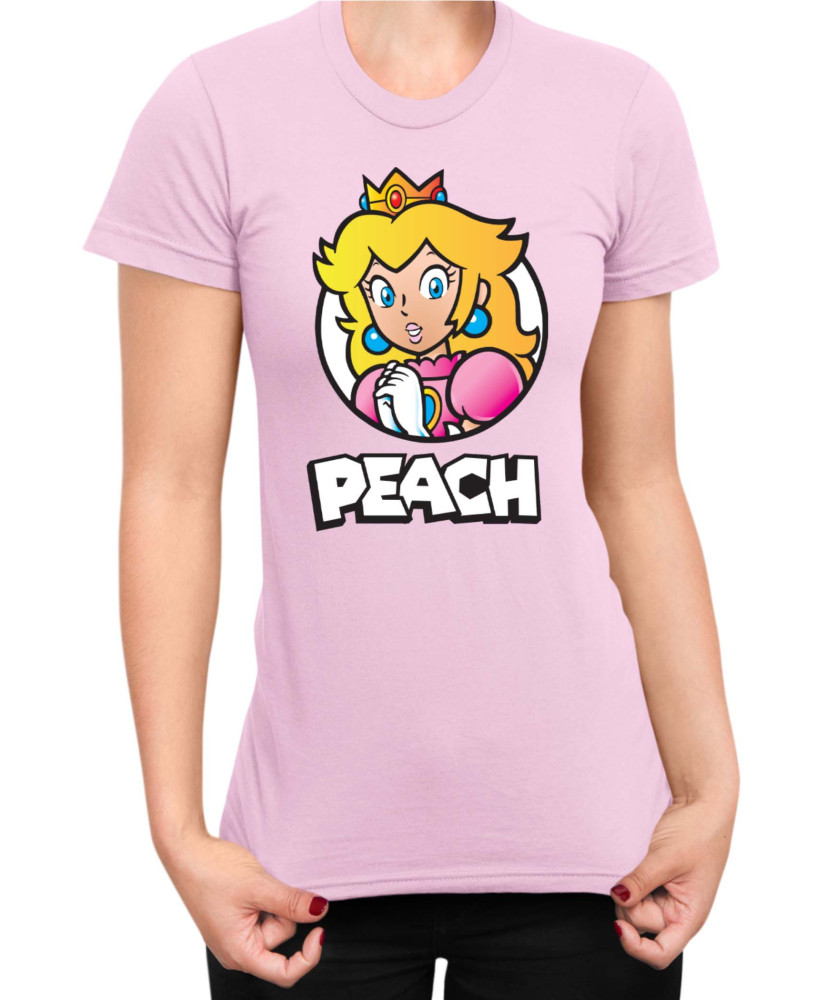Дамска Тениска Super Mario Nintendo Mario Peach 3