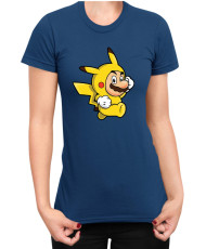 Дамска Тениска Super Mario Nintendo Mario Pikachu