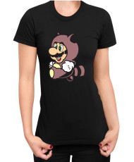Дамска Тениска Super Mario Nintendo Mario Raccoon Costume