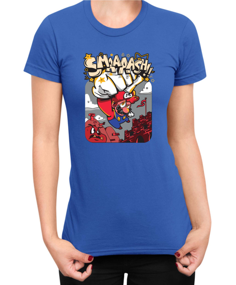 Дамска Тениска Super Mario Nintendo Mario Smaaaash