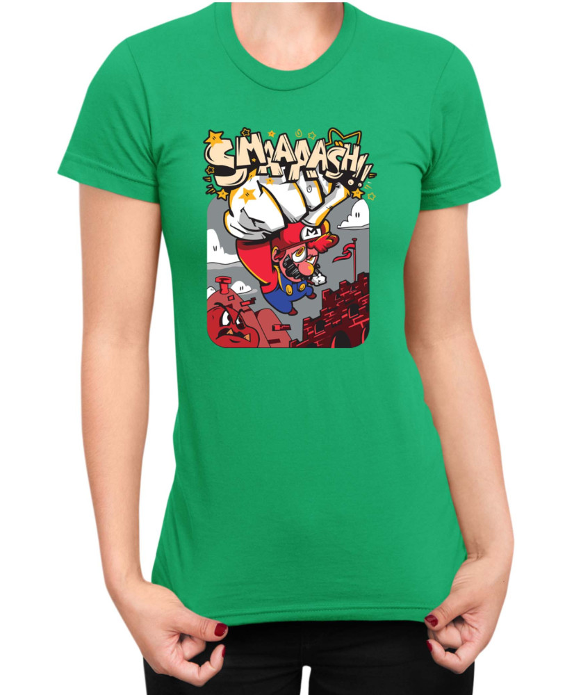 Дамска Тениска Super Mario Nintendo Mario Smaaaash