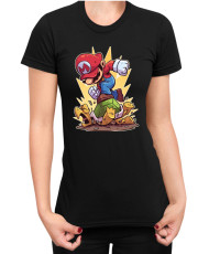 Дамска Тениска Super Mario Nintendo Mario Smash Koopa
