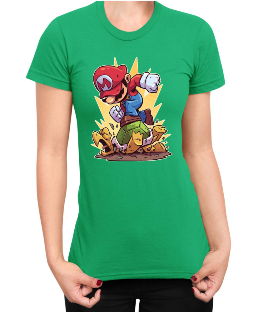 Дамска Тениска Super Mario Nintendo Mario Smash Koopa
