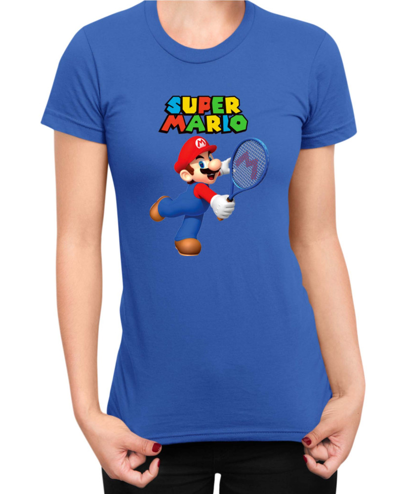 Дамска Тениска Super Mario Nintendo Mario Tenis Дамска Тениска Super Mario Nintendo Mario Tenis