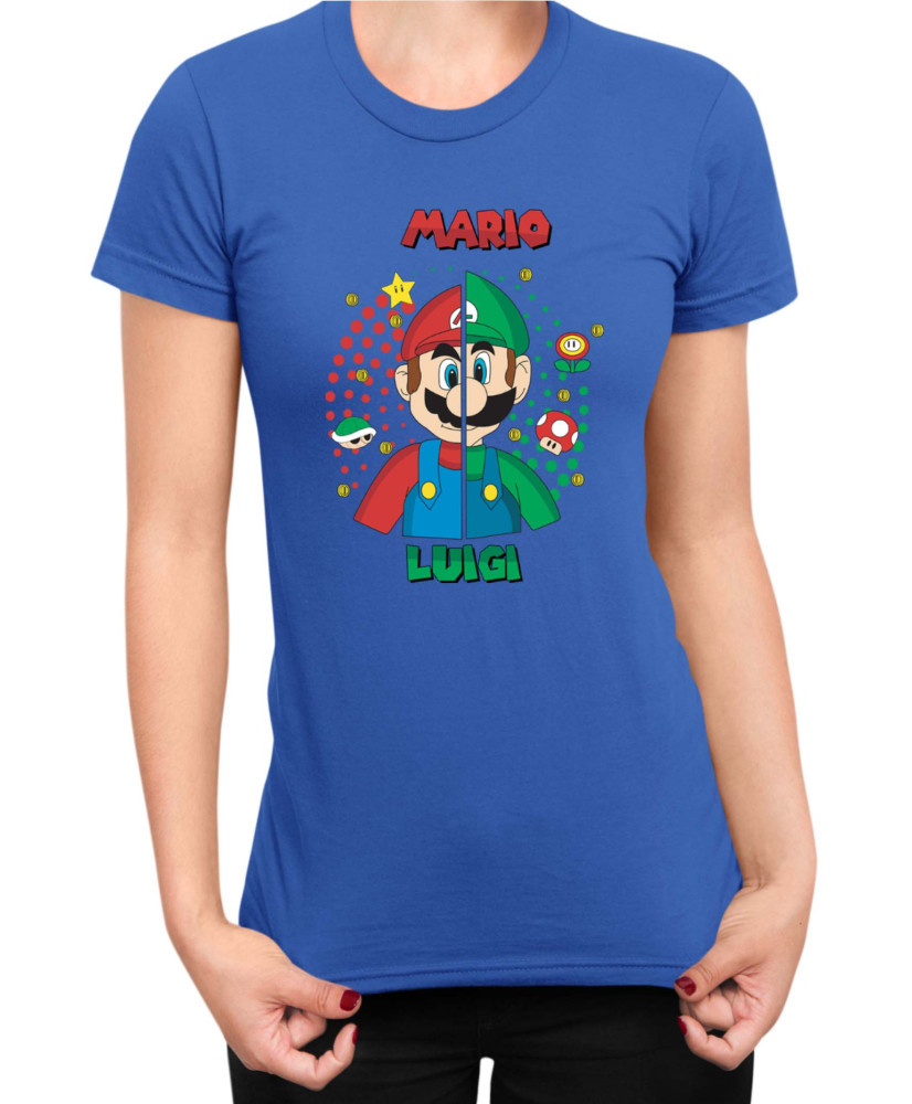 Дамска Тениска Super Mario Nintendo Mario V Luigi