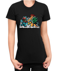 Дамска Тениска Super Mario Nintendo Mario Vs Bowser