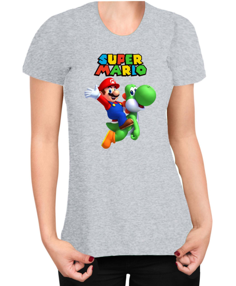 Дамска Тениска Super Mario Nintendo Mario Yoshi 2