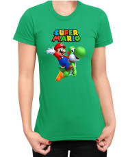 Дамска Тениска Super Mario Nintendo Mario Yoshi 2