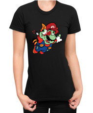 Дамска Тениска Super Mario Nintendo Mario Zombie Fly
