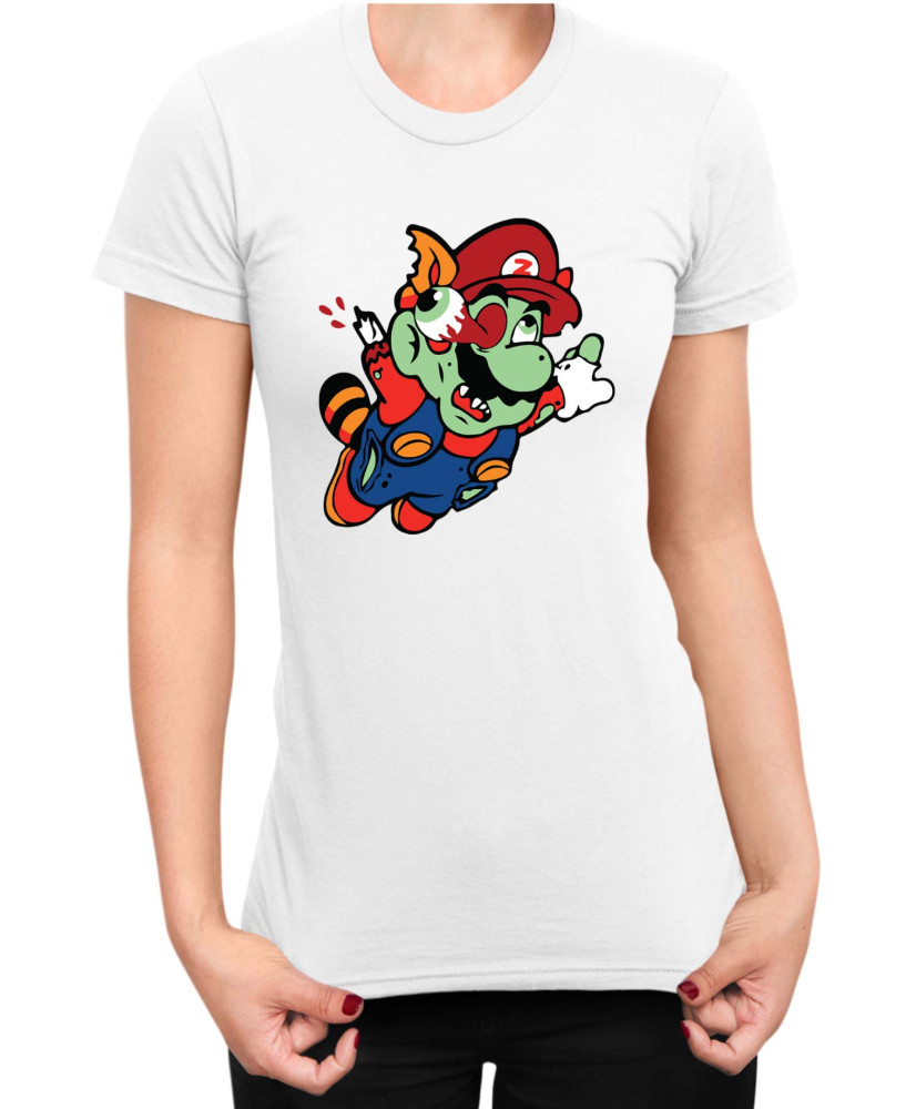 Дамска Тениска Super Mario Nintendo Mario Zombie Fly Дамска Тениска Super Mario Nintendo Mario Zombie Fly
