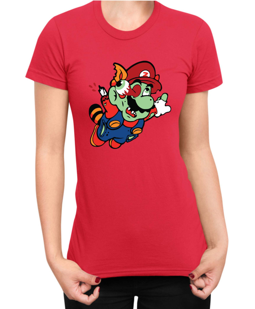 Дамска Тениска Super Mario Nintendo Mario Zombie Fly