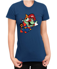 Дамска Тениска Super Mario Nintendo Mario Zombie Fly