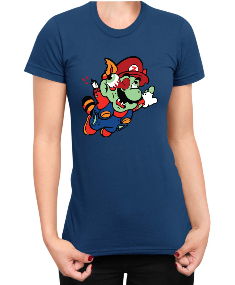 Дамска Тениска Super Mario Nintendo Mario Zombie Fly