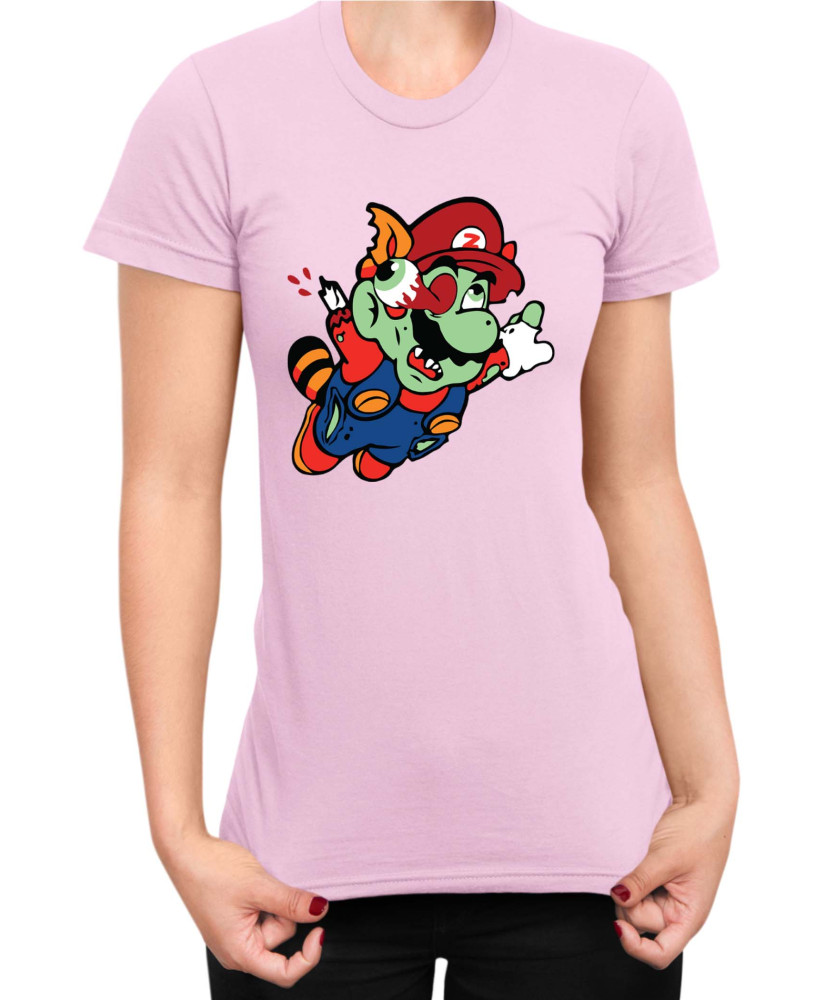 Дамска Тениска Super Mario Nintendo Mario Zombie Fly Дамска Тениска Super Mario Nintendo Mario Zombie Fly