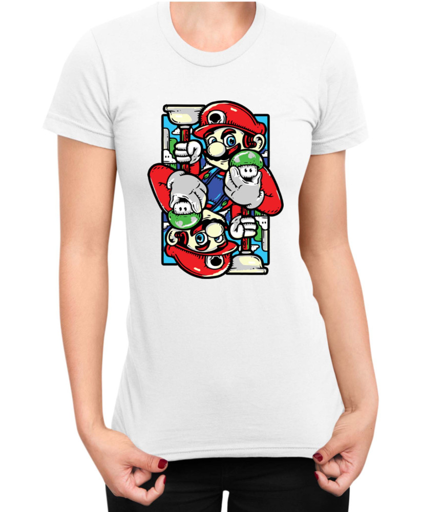 Дамска Тениска Super Mario Nintendo Mirror Mario