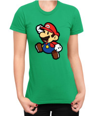 Дамска Тениска Super Mario Nintendo Paper Mario 02