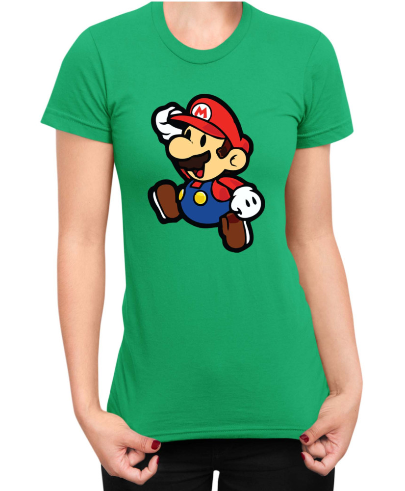 Дамска Тениска Super Mario Nintendo Paper Mario 02