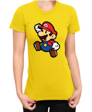 Дамска Тениска Super Mario Nintendo Paper Mario 02