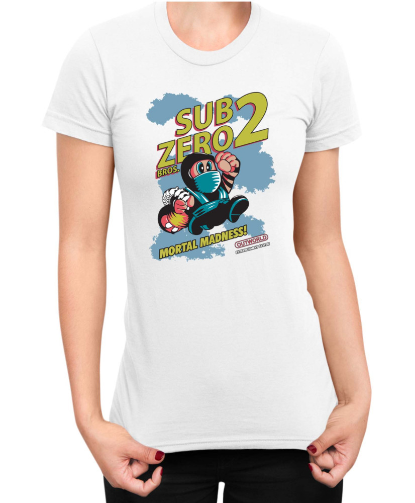 Дамска Тениска Super Mario Nintendo Sub Zero Bros 2
