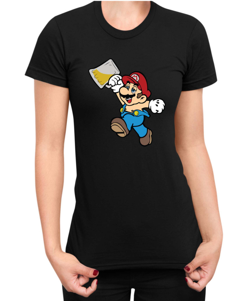 Дамска Тениска Super Mario Nintendo Super Drunk Bros