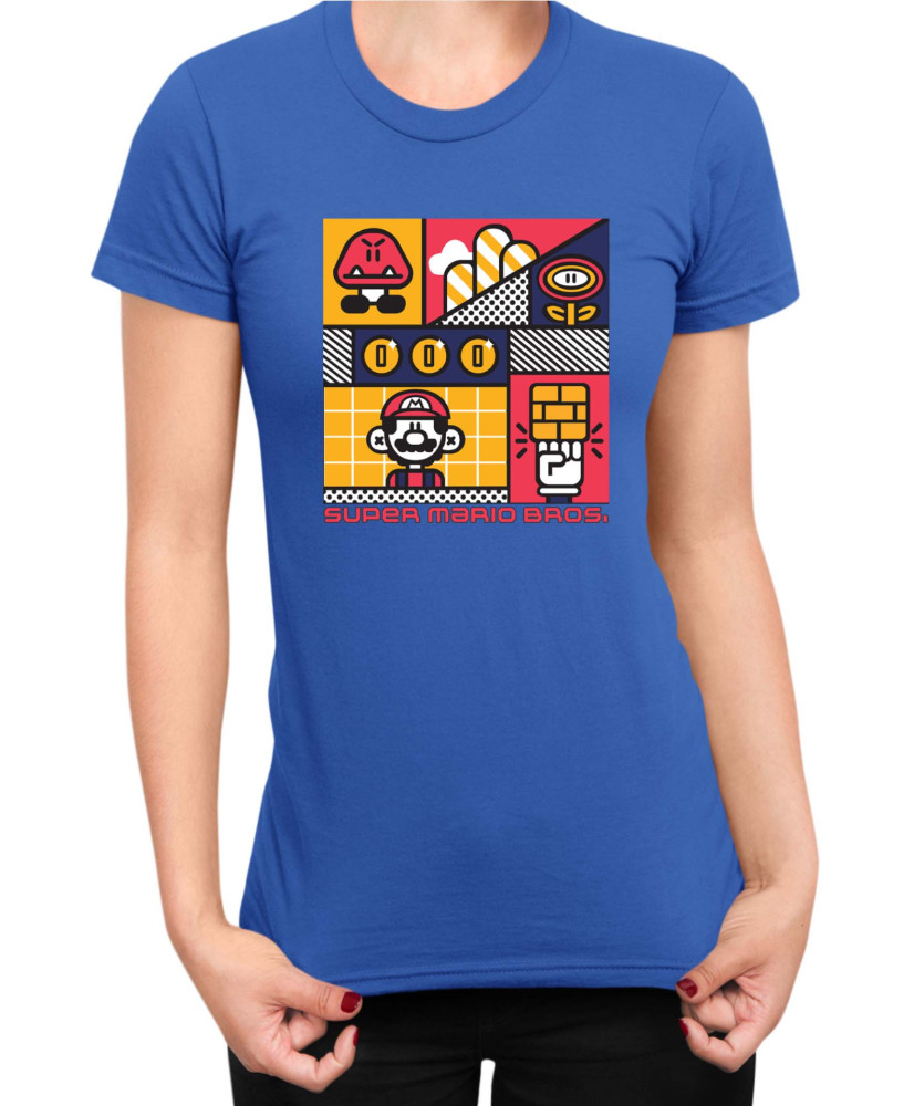 Дамска Тениска Super Mario Nintendo Super Mario Bros