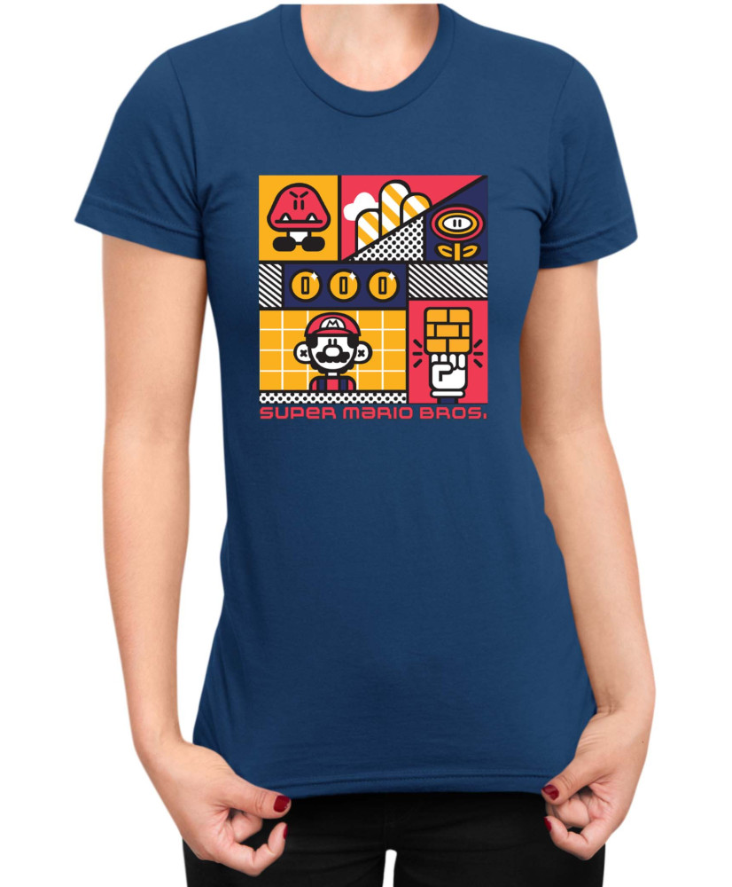 Дамска Тениска Super Mario Nintendo Super Mario Bros