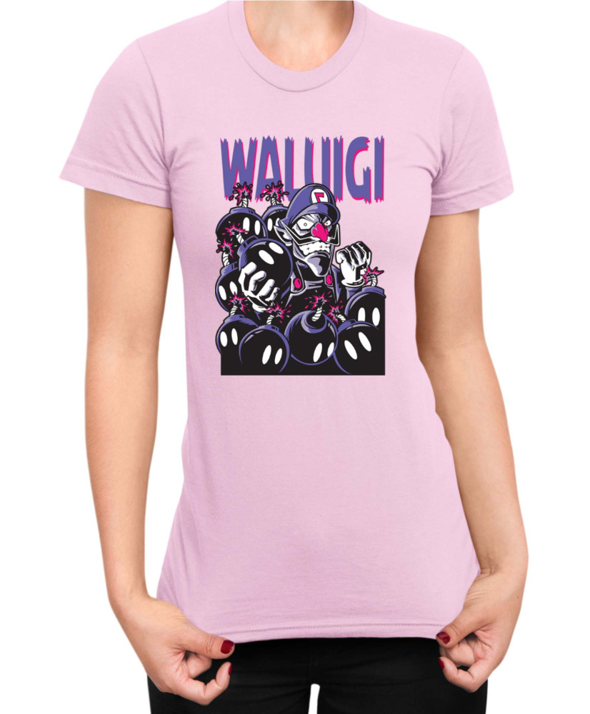Дамска Тениска Super Mario Nintendo Waluigi Дамска Тениска Super Mario Nintendo Waluigi