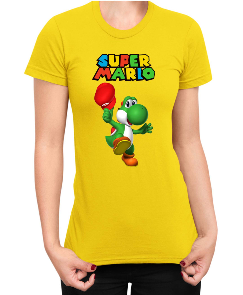 Дамска Тениска Super Mario Nintendo Yoshi 3