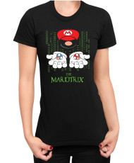 Дамска Тениска Super Mario Nintendo Mario The Matrix