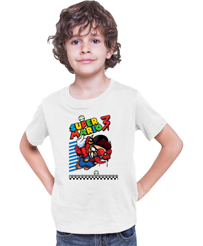 Детска Тениска Super Mario Nintendo Bad Mario 02