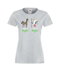 Дамска тениска BEFORE AFTER MOJITO еднорог