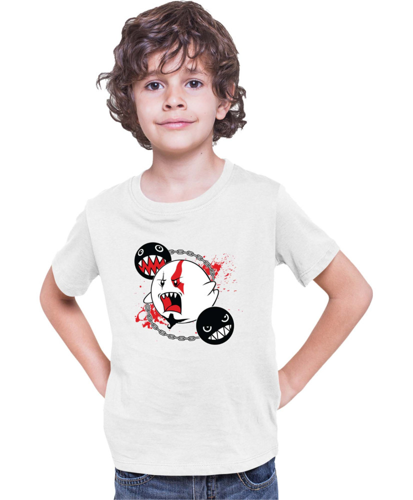 Детска Тениска Super Mario Nintendo Boo Kratos Mario Bros Vector