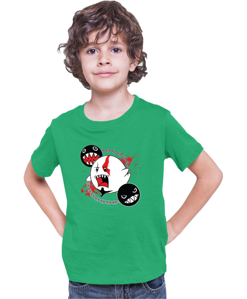 Детска Тениска Super Mario Nintendo Boo Kratos Mario Bros Vector