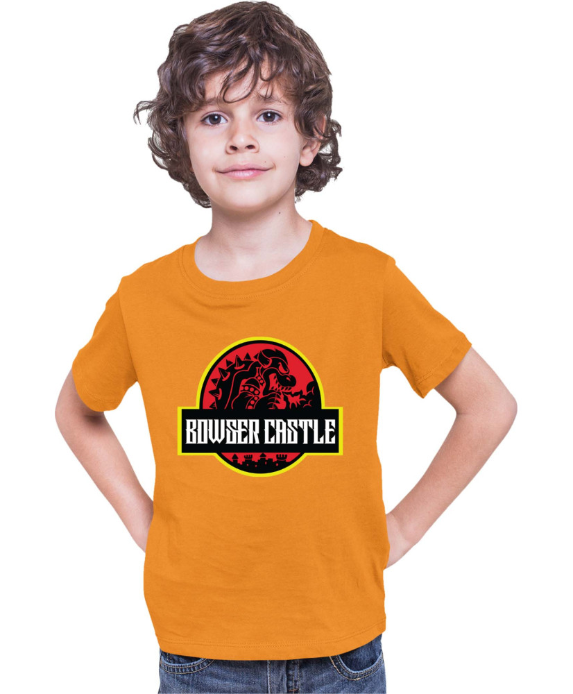 Детска Тениска Super Mario Nintendo Bowser Castle Jurassic Park