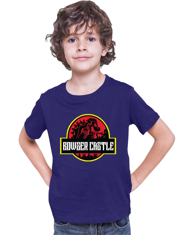 Детска Тениска Super Mario Nintendo Bowser Castle Jurassic Park